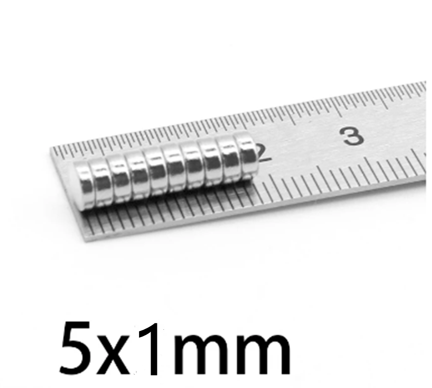 Neodymium Magnets Round Disc N35 Super Strong Rare Earth 5mmx1mm Mini Small