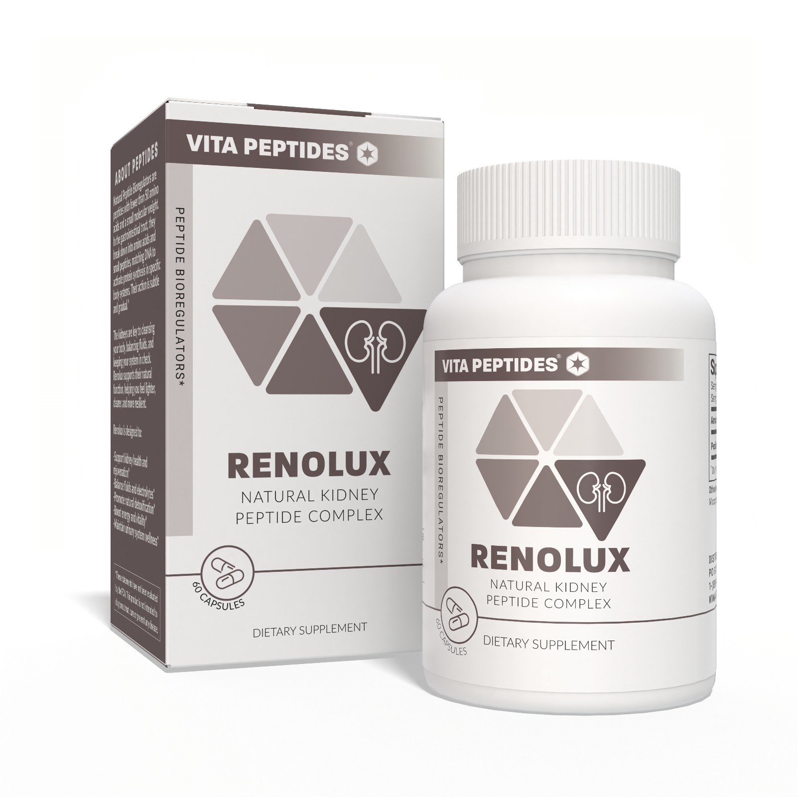 Renolux – Kidney Peptide Bioregulator 30 & 60 Capsules - Free Shipping