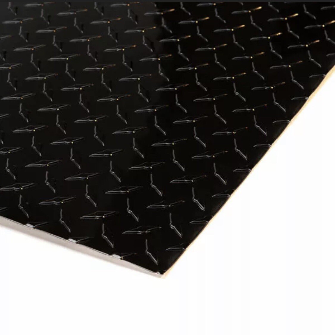 4' x 8' Black Aluminum Diamond Plate Sheet Starbrite .025” Thick, Gloss Black