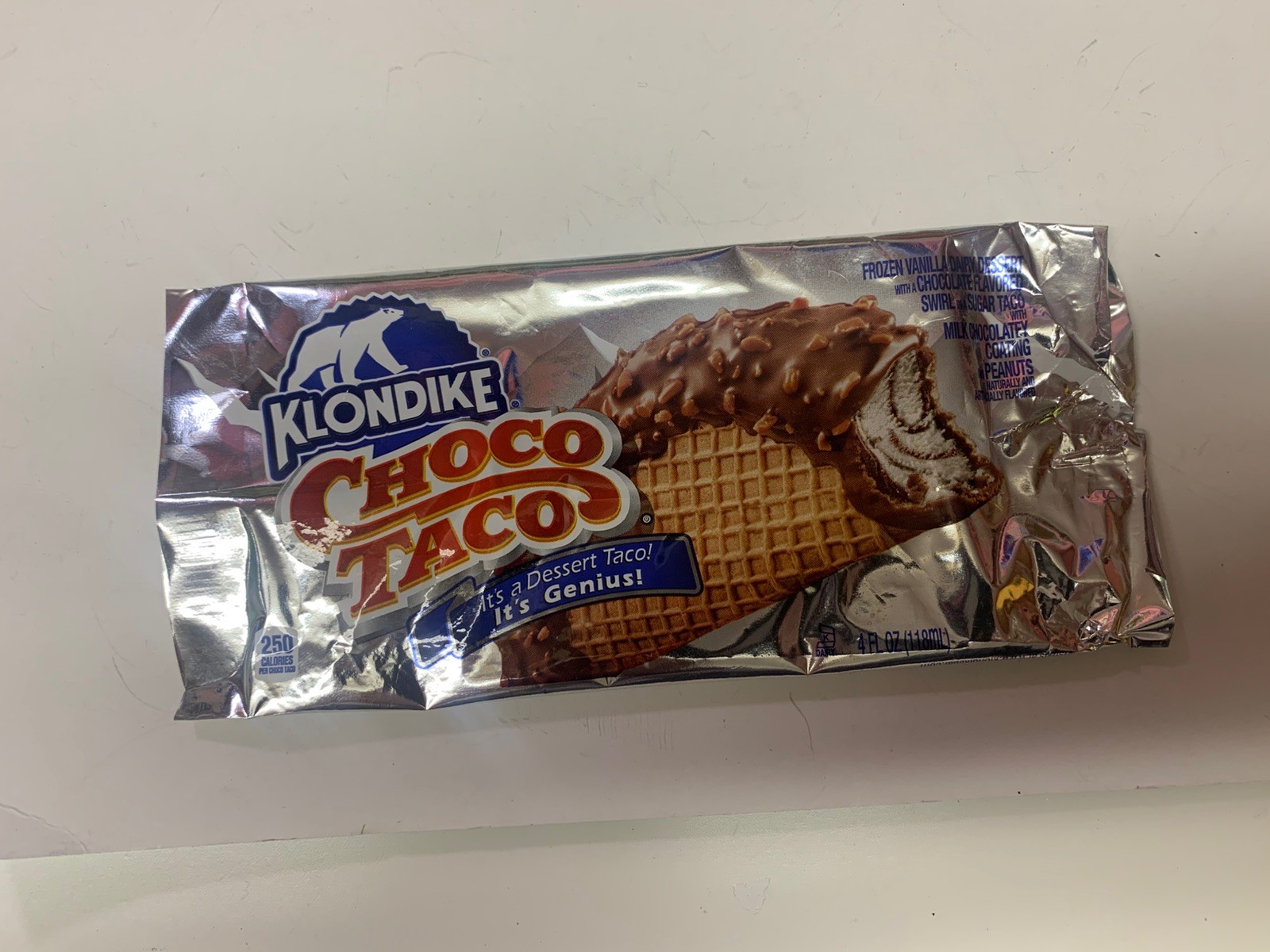 AMAZING Klondike Choco Taco WRAPPER ONLY Ice Cream RARE Dessert DISCONTINUED OOP