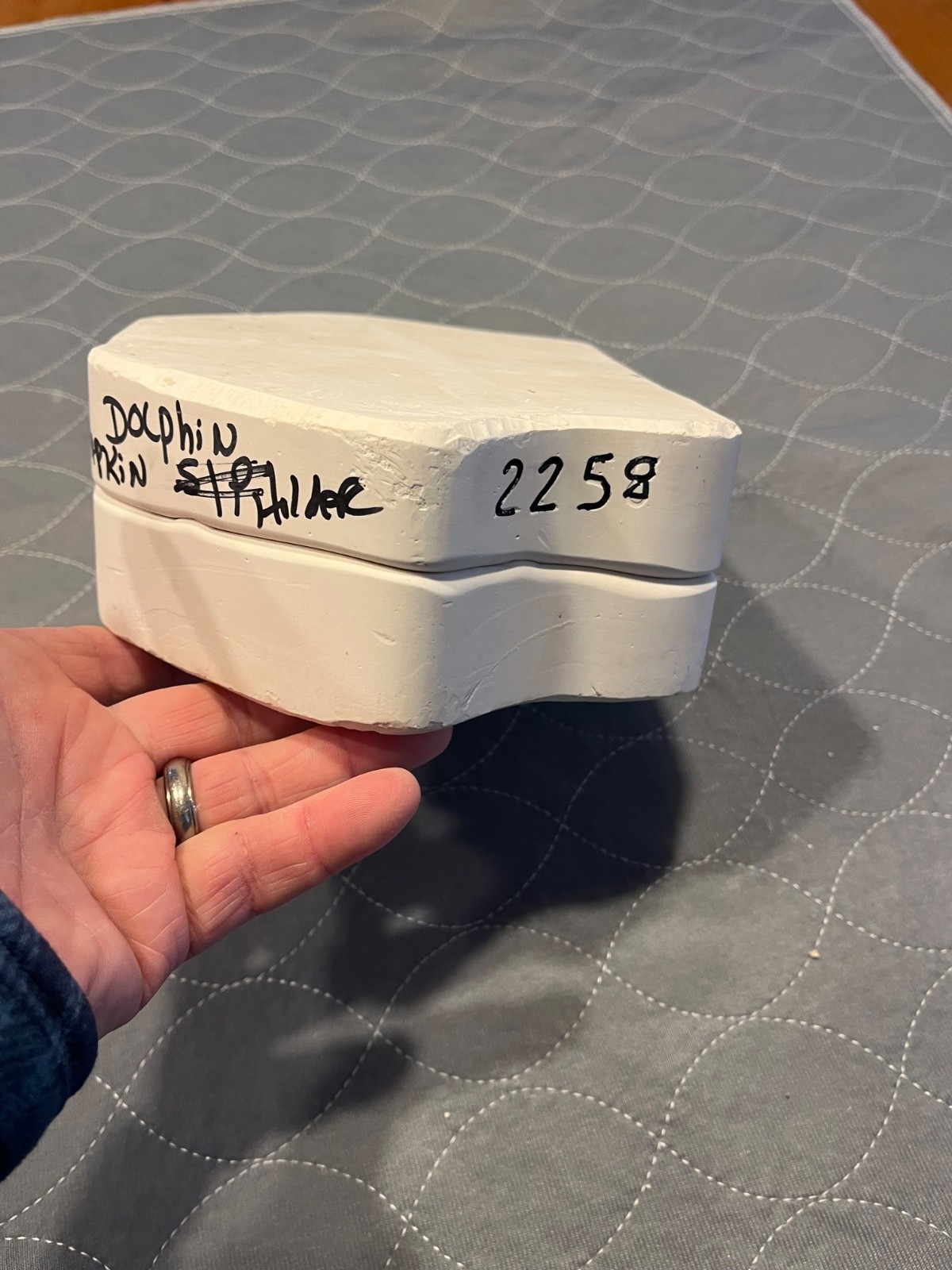 Vintage Ceramic Slip Casting Mold Of Dolphins Nowell’s mold 2258