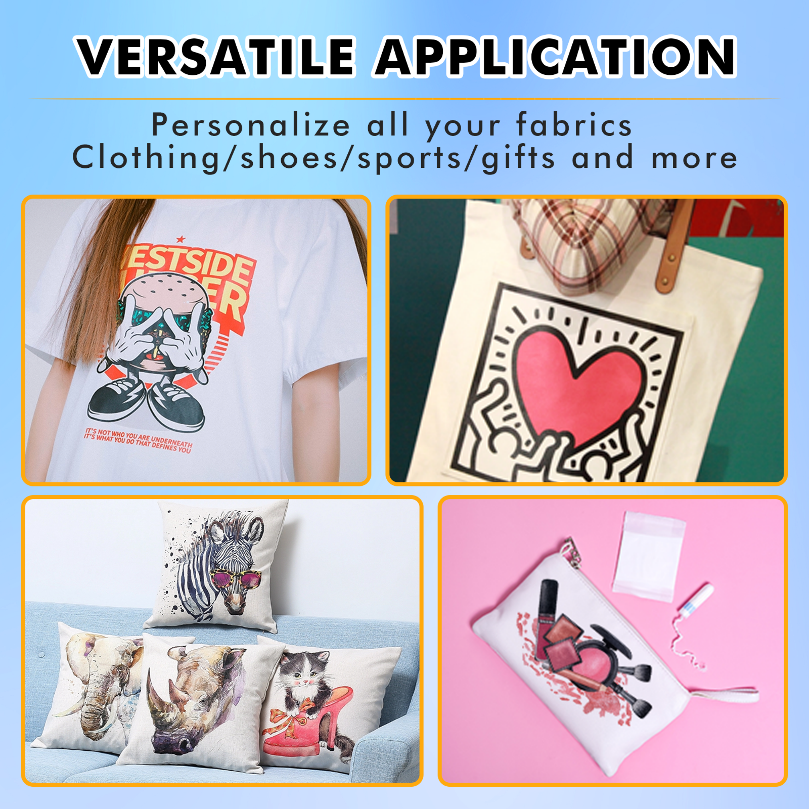 Inkjet Printable Heat Transfer Paper DARK LIGHT T-shirt Iron-on 20 Sheets 8.5x11