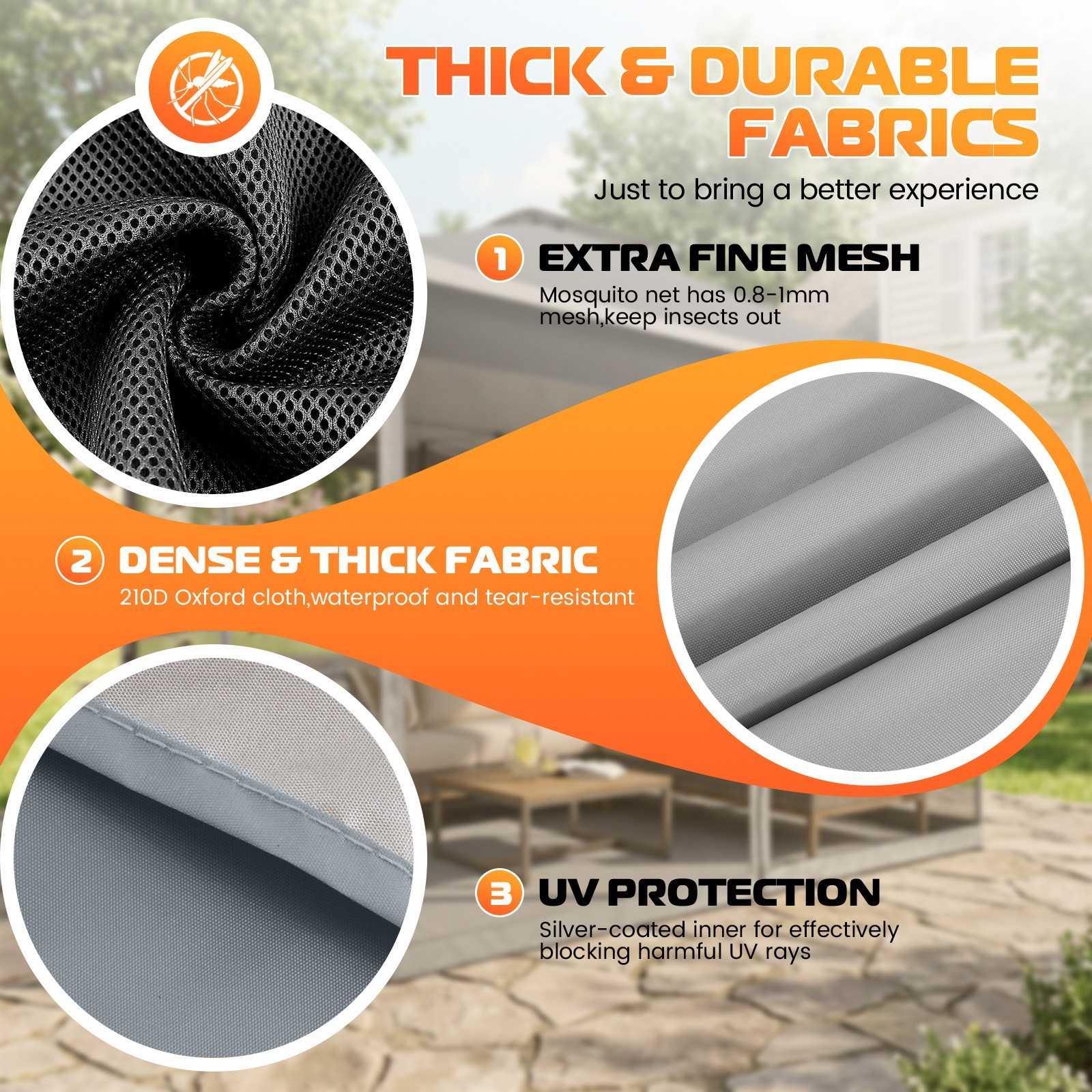 13'x13' Pop up Gazebo Screen Tent Outdoor Garden Patio Canopy with 4 Sandbags