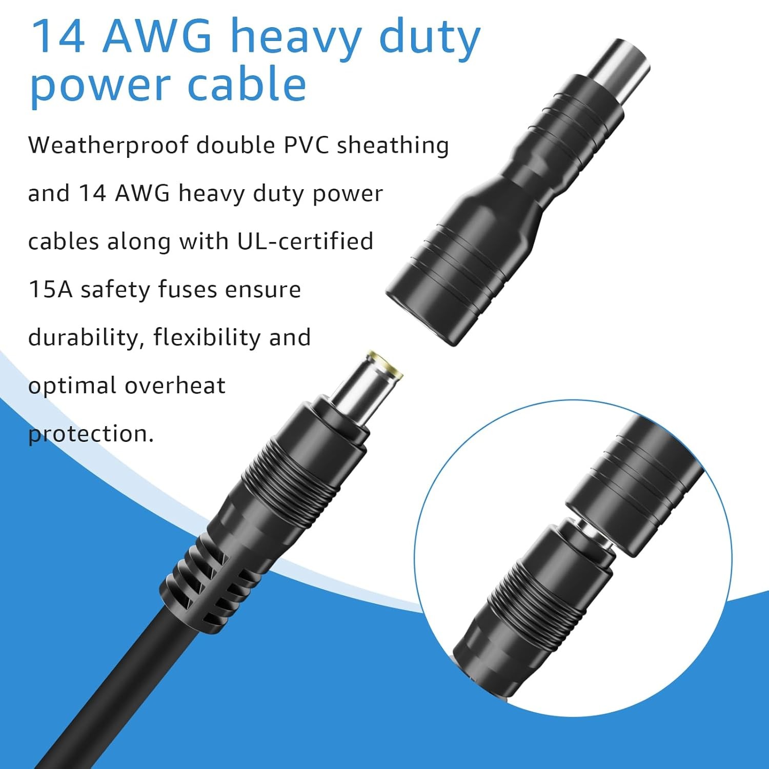 12V/24V Car Charger Cable, Compatible With Jackery Portable Power Station...
