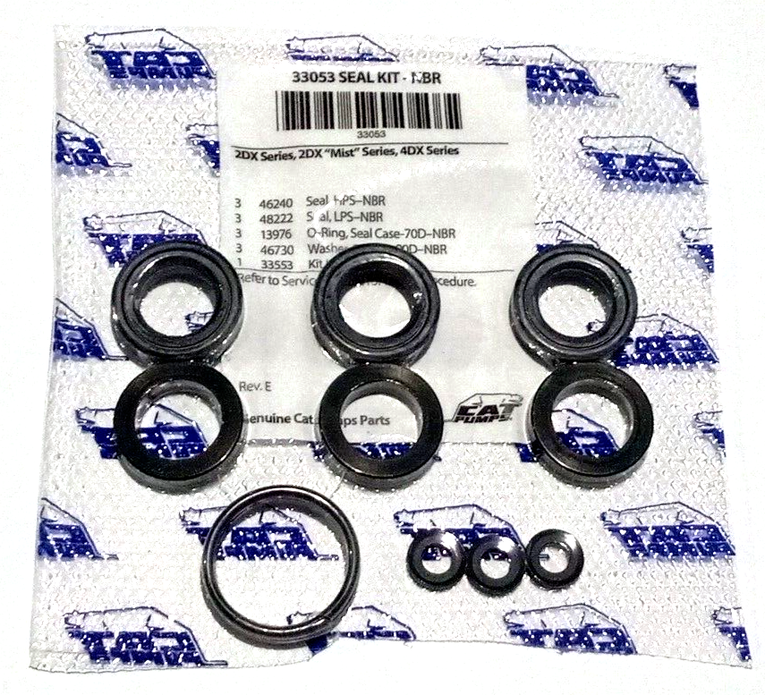 Cat Pump Seal Kit #33053 Cat Pump 2DX Series, Cat Pump 2X, OEM Part