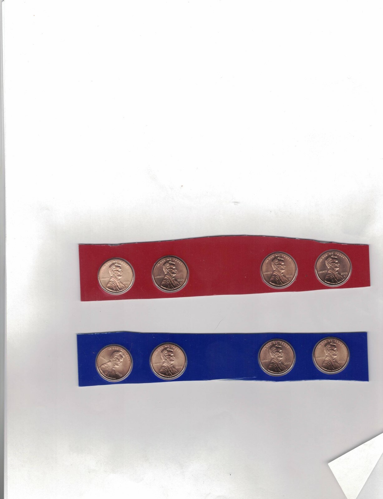 2009 P&D Lincoln Bicentennial Cents from US Mint Set. 95% Copper-Satin Finish