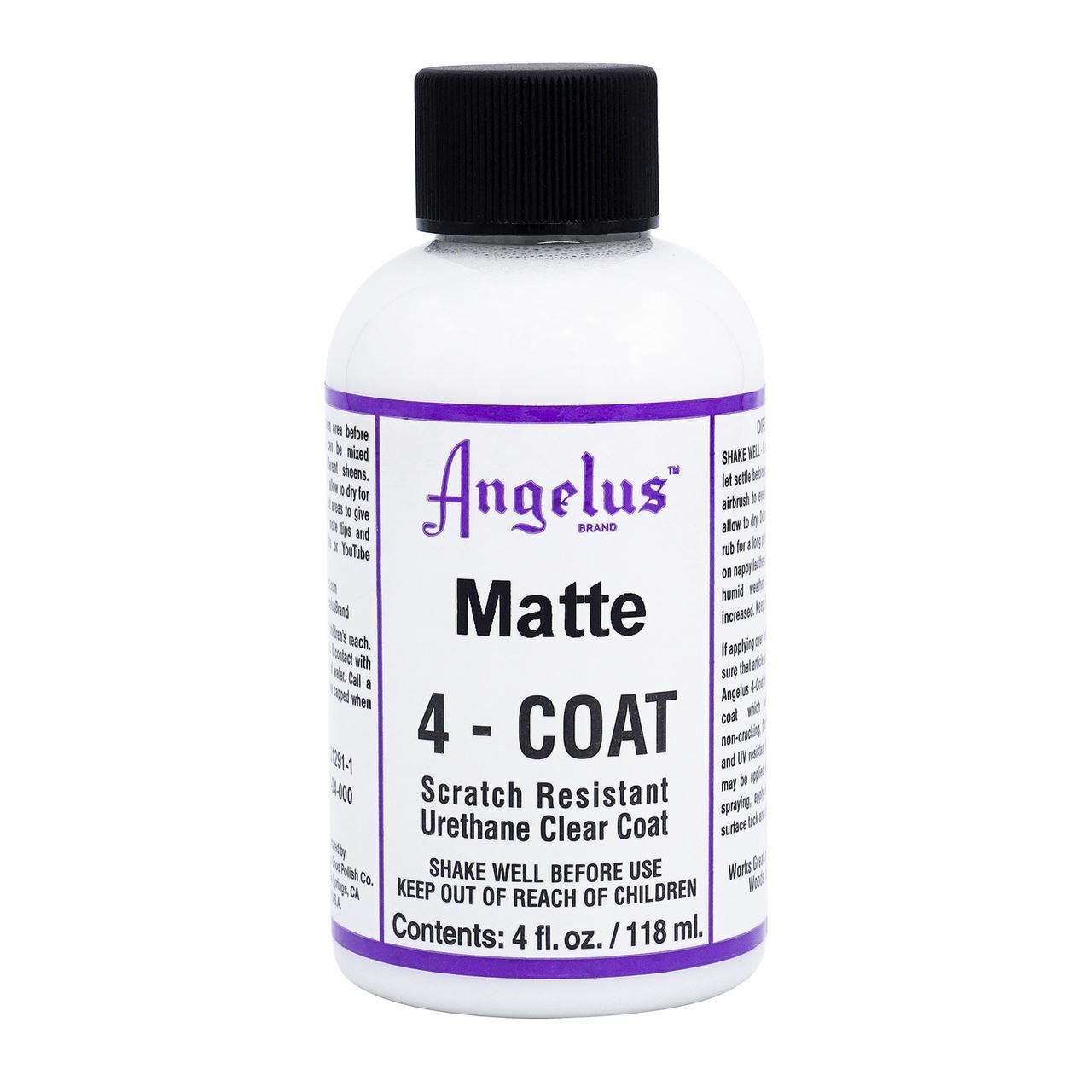 Angelus 4-Coat Scratch Resistant Urethane Clear Coat Finishers (4 oz)