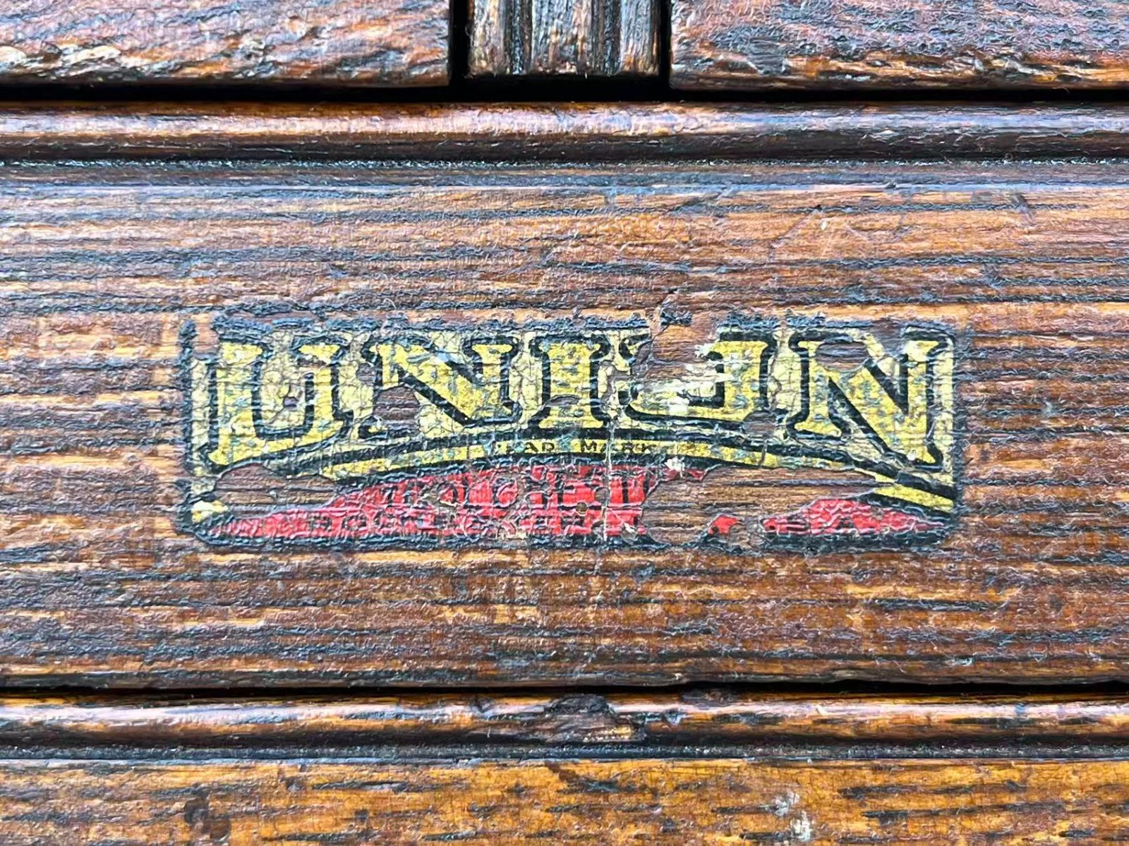 Antique Union 6 Drawers Oak Wood Machinists Tool Chest Box
