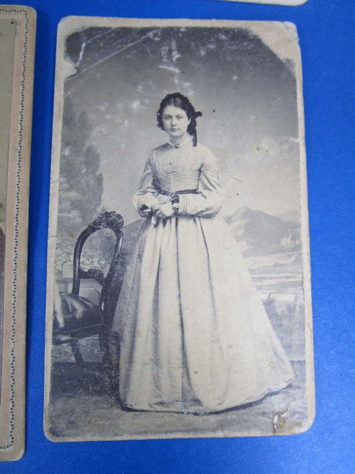 Antique Civil War Era CDV Portraits of Ladies & Gents; Some Tax Stamps