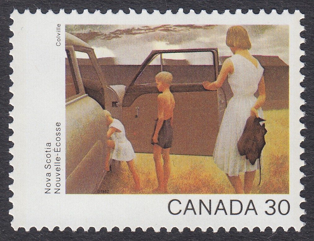 RED SPOT ON CAR DOOR * Error Variety mnh CANADA 1982 #960 | ec610