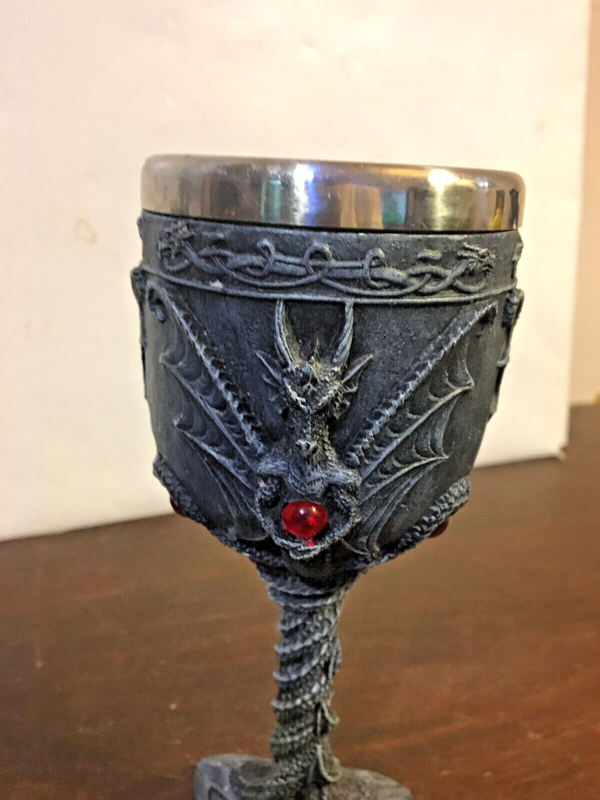 Dragon w Jewels Cup or Goblet, Fantasy Chalice