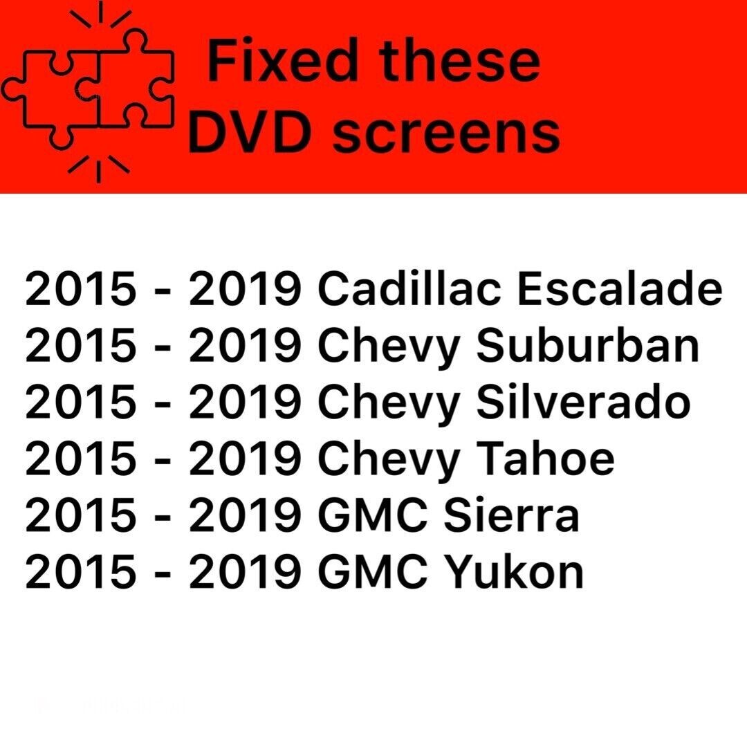 ✅ 1 RSE DVD Monitor Repair RIBBON CABLE Chevy Chevrolet Tahoe Suburban XL LS LT