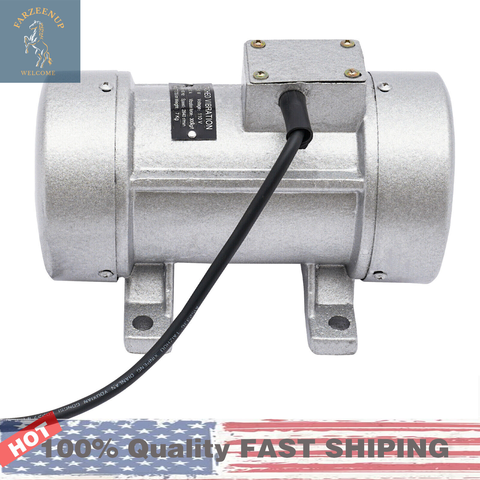 Electric Vibration Motor Concrete Vibrator Industrial Cement Concrete Shaker USA