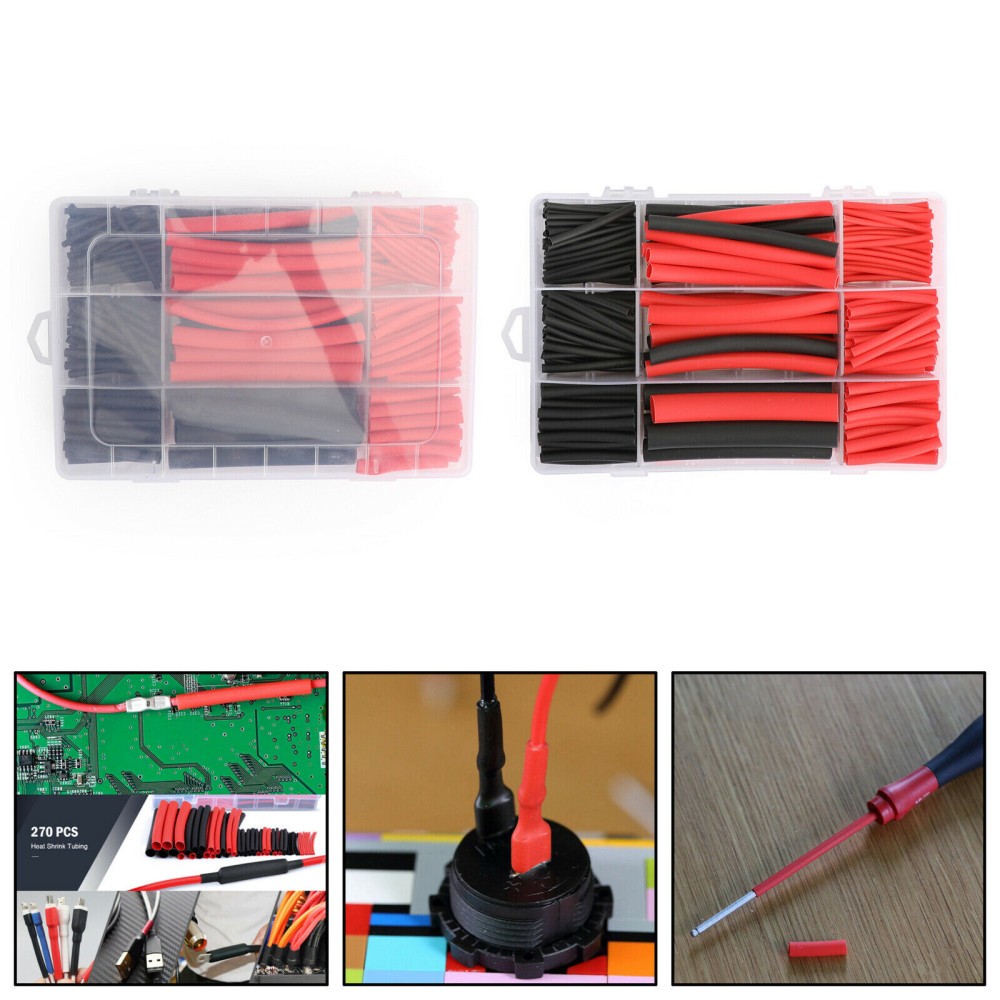 Waterproof Dual Wall Heat Shrink Tubing Kit w/ Adhesive Seal Marine & Auto Grade