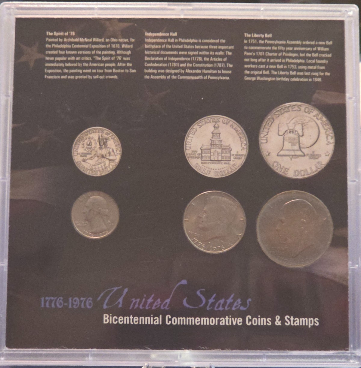 1976 Uncirculated Mint Set Postal Commemorative Society Coin & Stamps Set