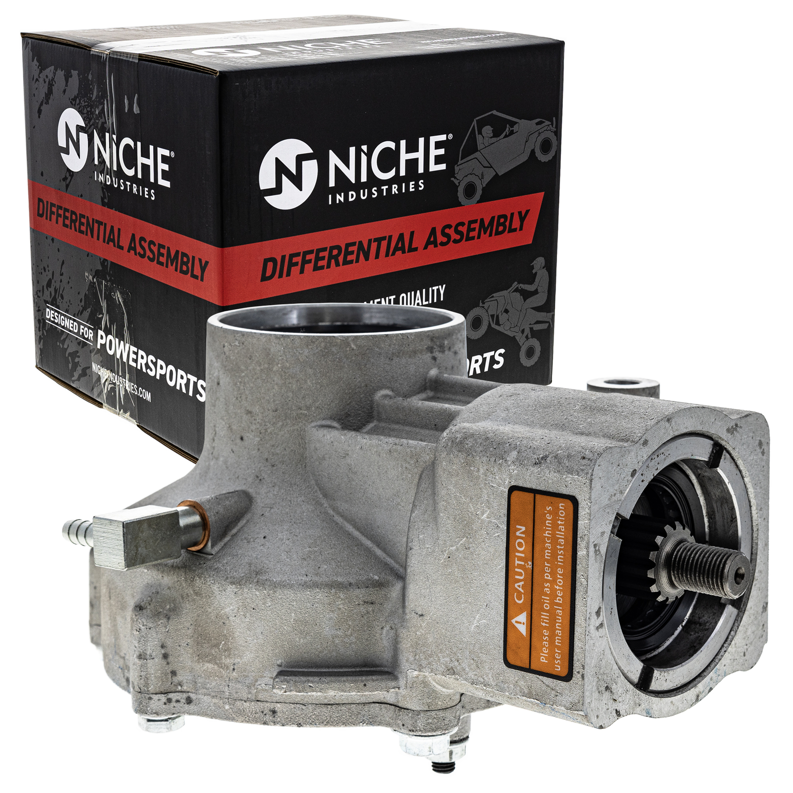 NICHE Rear Differential Gear Case for Yamaha Kodiak Grizzly 450 1D9-G6101-00-00