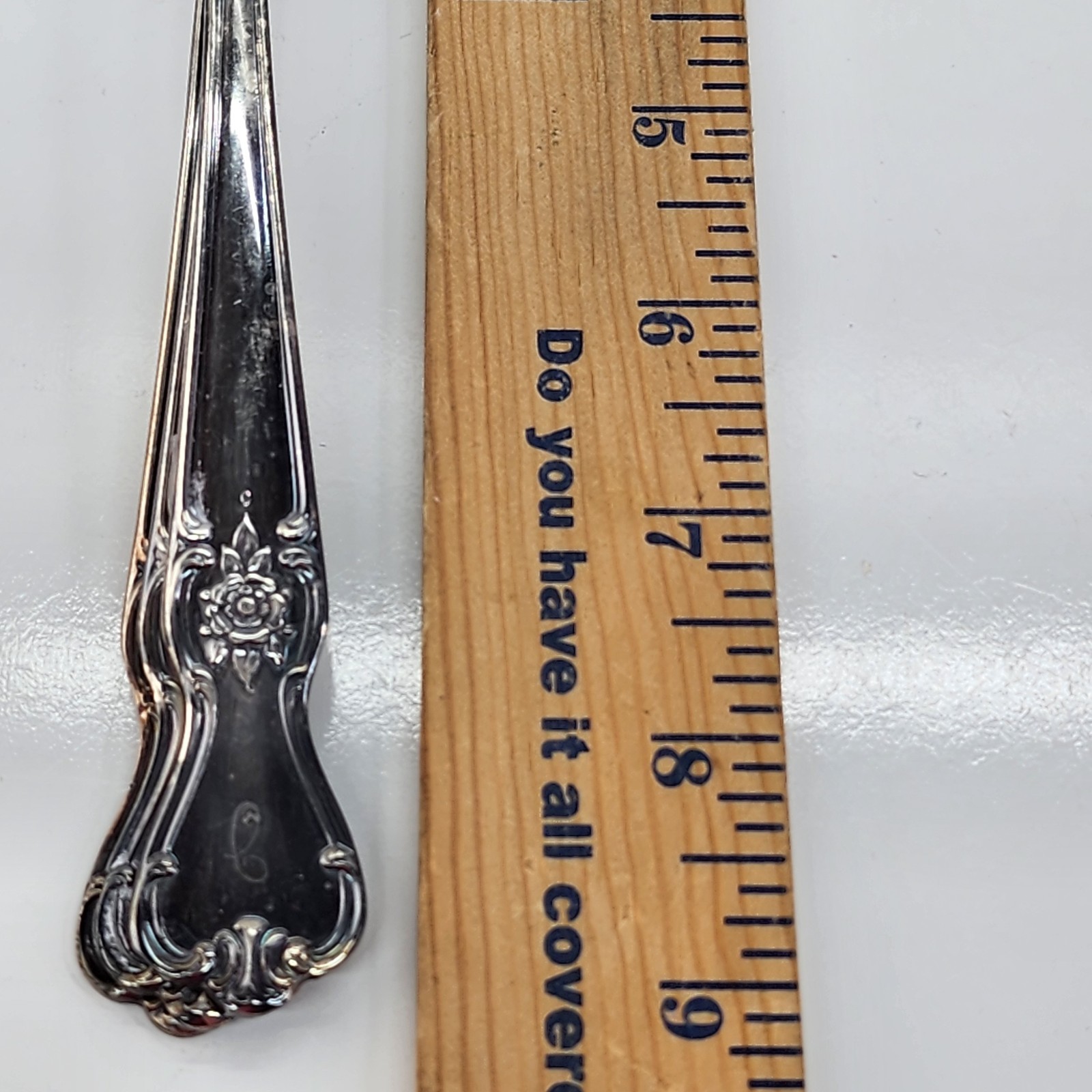 5 Vtg Silverplate Serving Spoons Wm Rogers Arbutus & Old Company Signature Rose