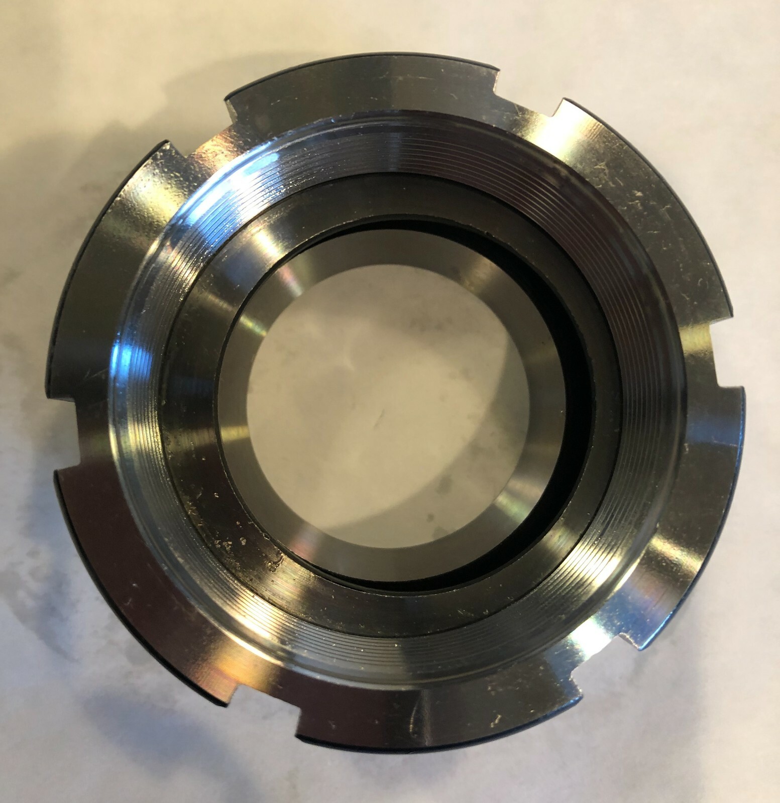 NEW - ER40 BEARING STYLE COLLET NUT - NO BRASS - ALL STEEL - NEW- $1.00 SHIPPING