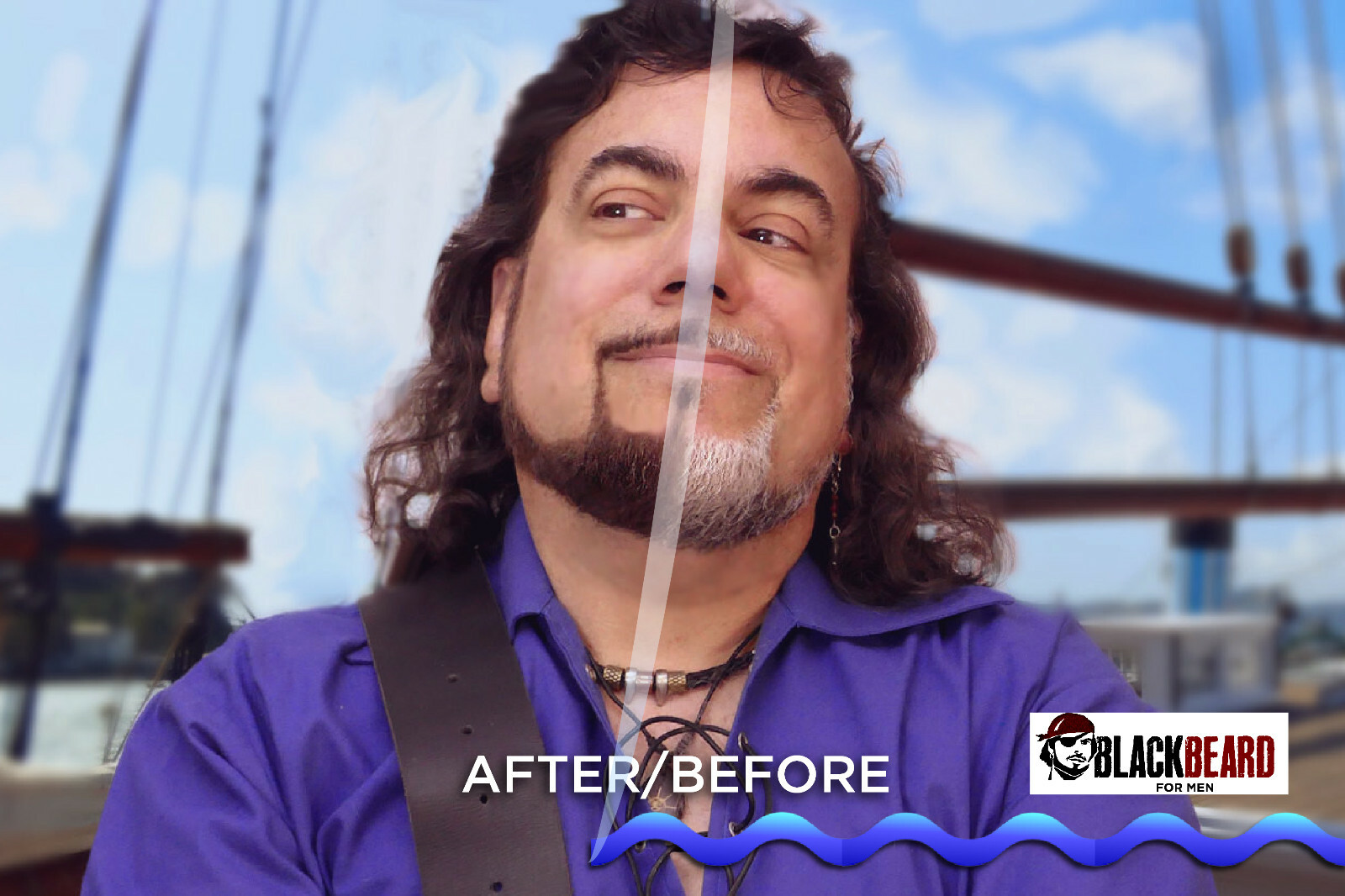 Blackbeard for Men Formula X Instant Brush-On, Hypoallergenic Beard Color, 6-pc