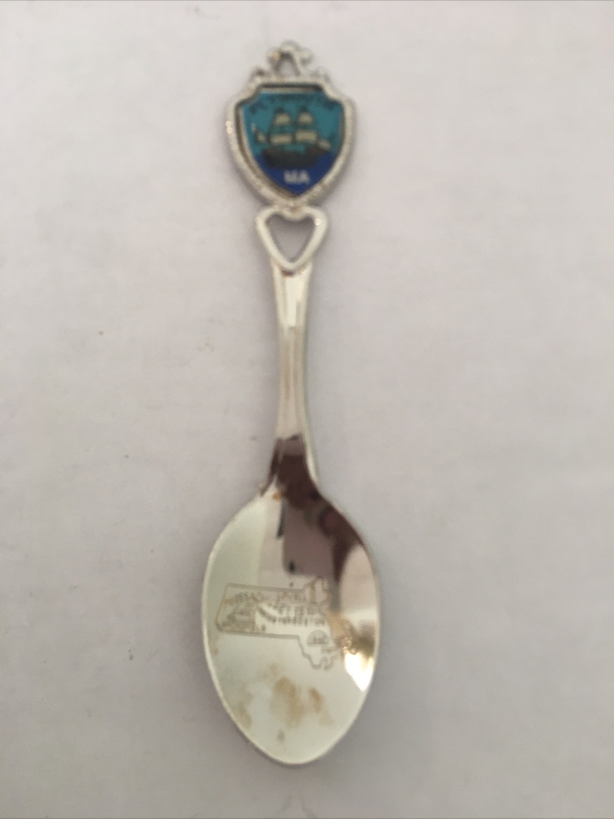 Vintage Souvenir Spoon US Collectible Plymouth Massachusetts