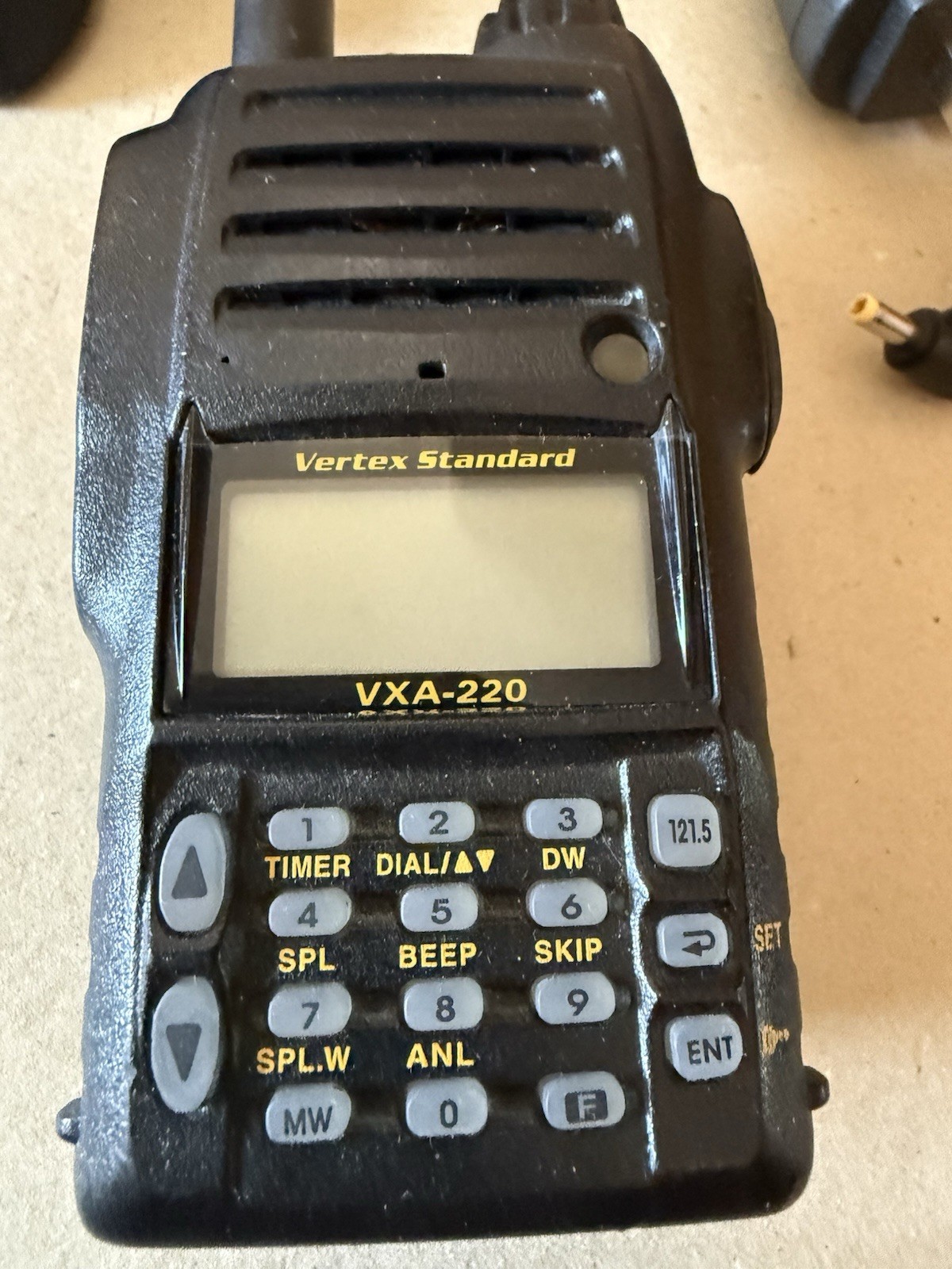 Vertex VXA-220 Handheld Airband Radio Transceiver With AC Charger