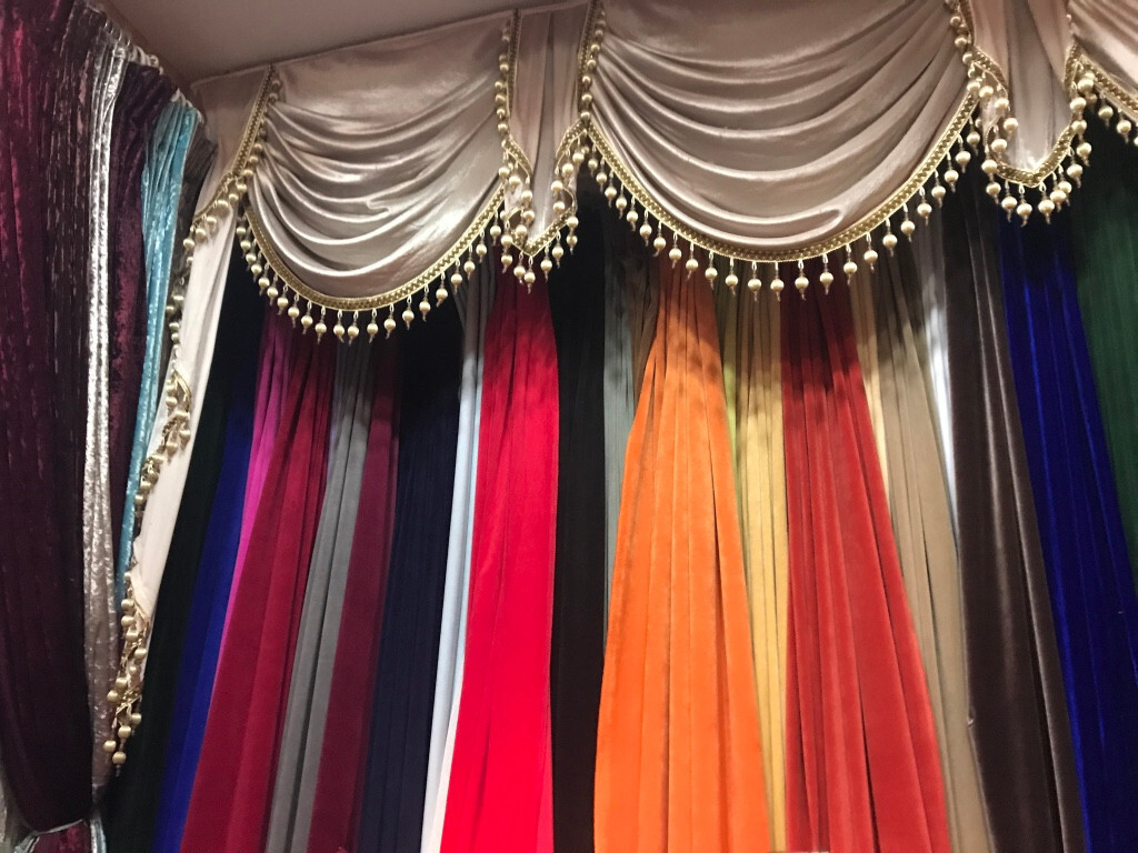 Red Heavy Style Velvet Curtain 12ft Drape Stage/Theater/Home Noise Thermal