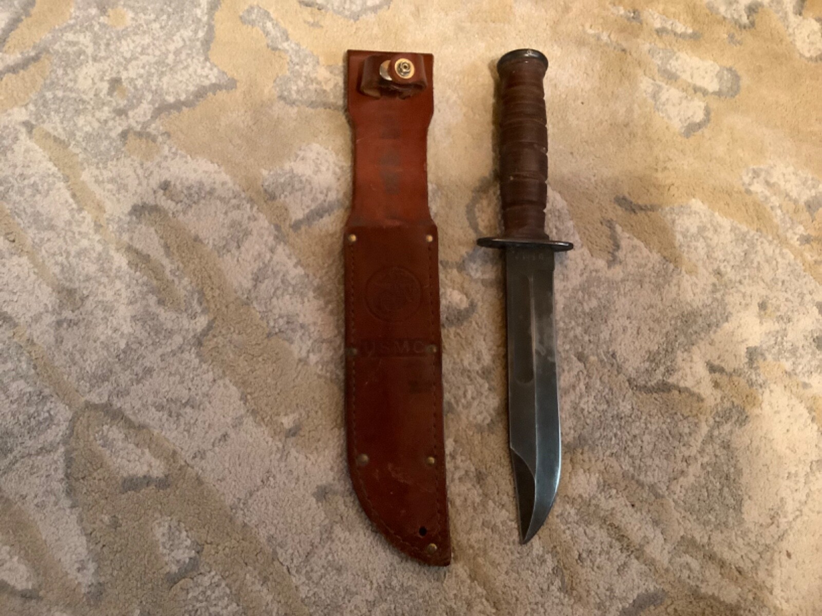 WWII or Korean Wae Fighting Knife USMC Original