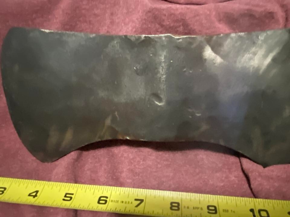 (2) VTG. DOUBLE BIT AXE HEADs UNMARKED No4 and A2