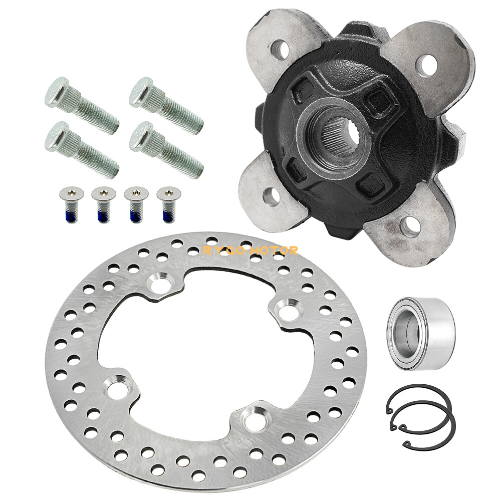 Front Wheel Hub Bearing Studs Brake Rotor for Polaris Ranger XP 900 2013-2019