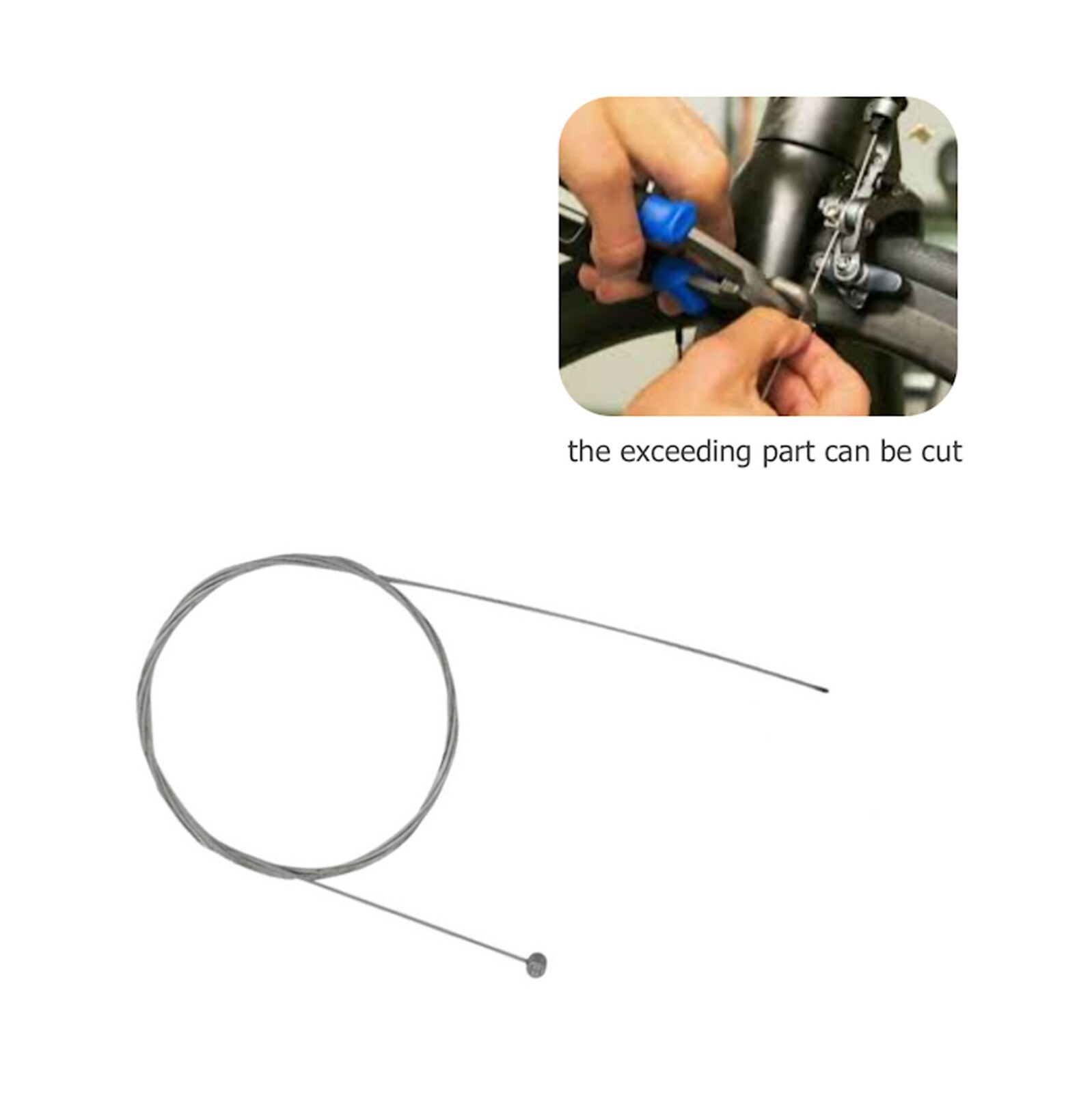 10X Bicycle Bike Brake Cables Stainless Steel Front Rear Inner Wire 5.6ft / 1.7m