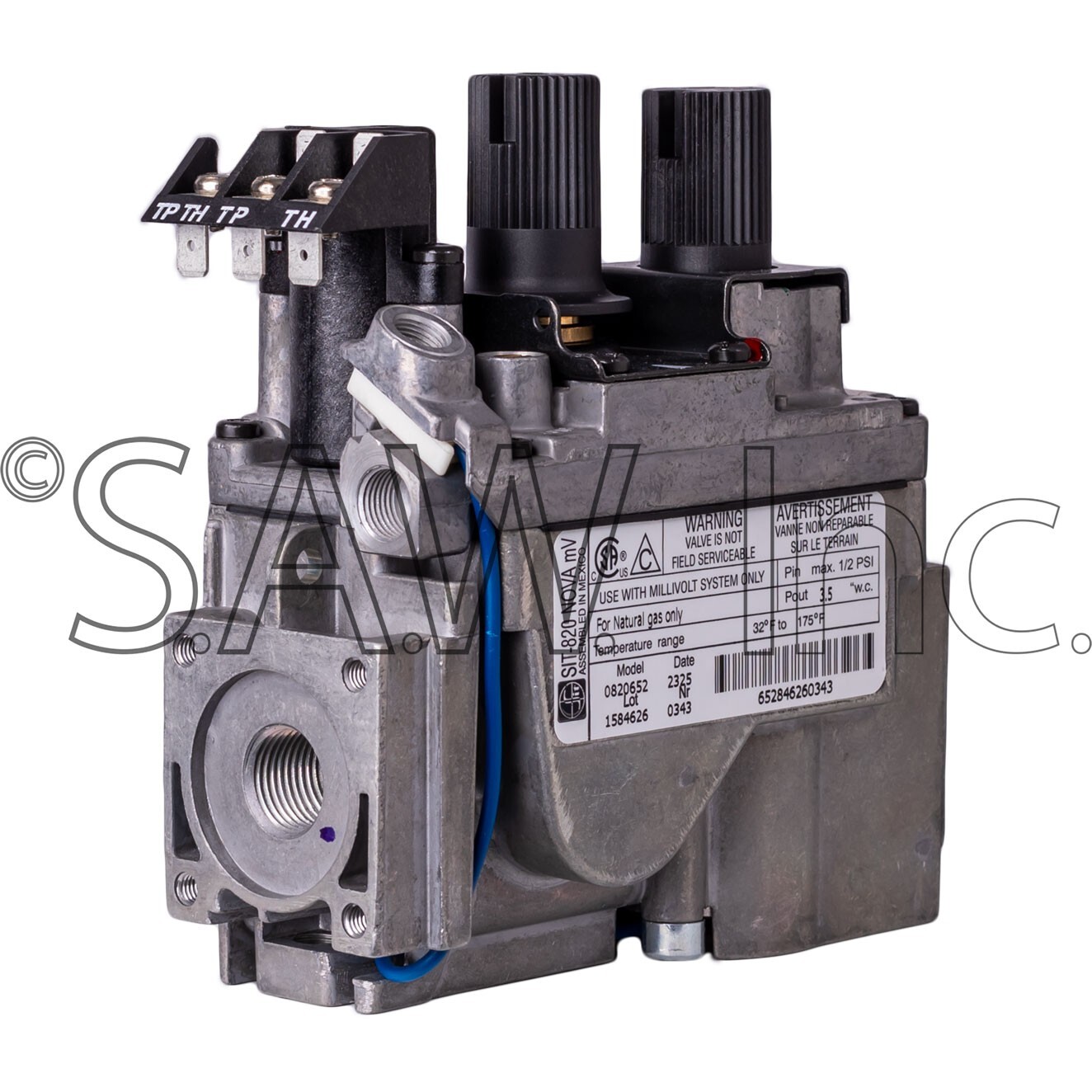 R7577 Empire SIT-820 Nova Mv OEM Natural Gas Valve for Direct Vent Fireplaces