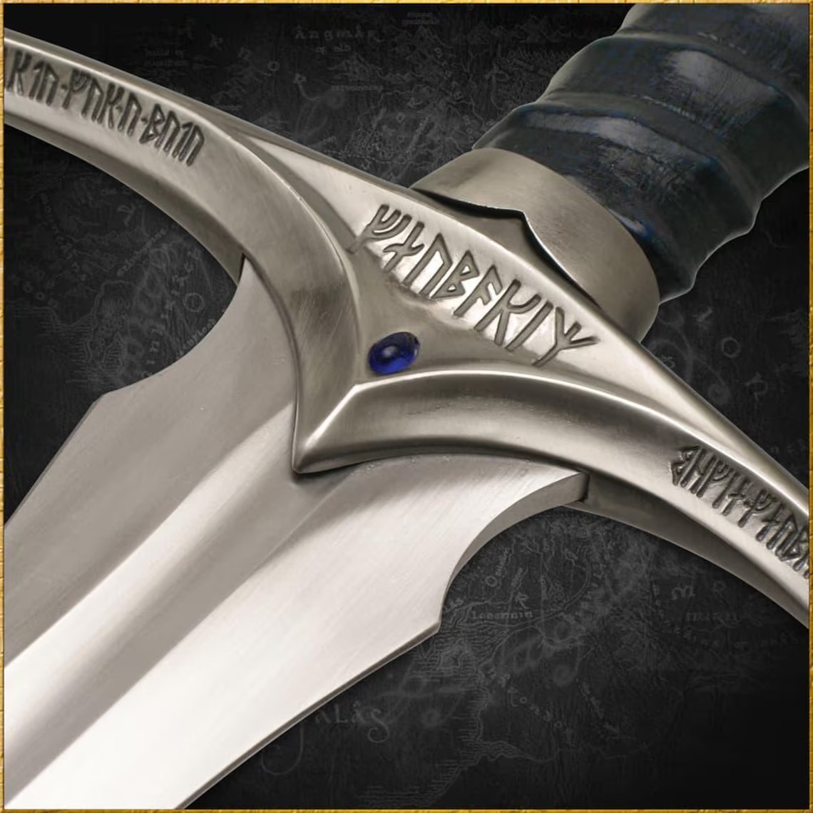 Replica Glamdring Gandalf Sword Lord of the Rings with Plaque