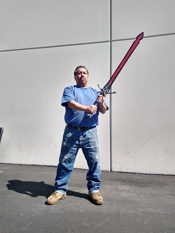 Dante's Rebellion 51-Inch Full Metal Replica Sword, Red