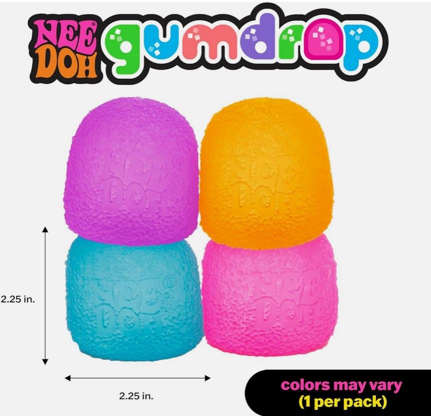 NeeDoh Gumdrop textured sensory toy purple 1pc new with box