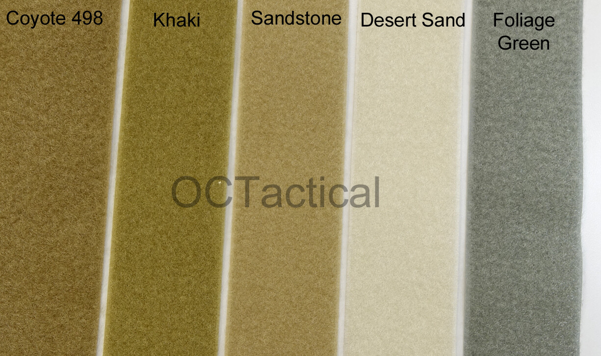 2 Inch Military Spec VELCRO® Brand Hook OR Loop Coyote Ranger Green Black 1 Yard