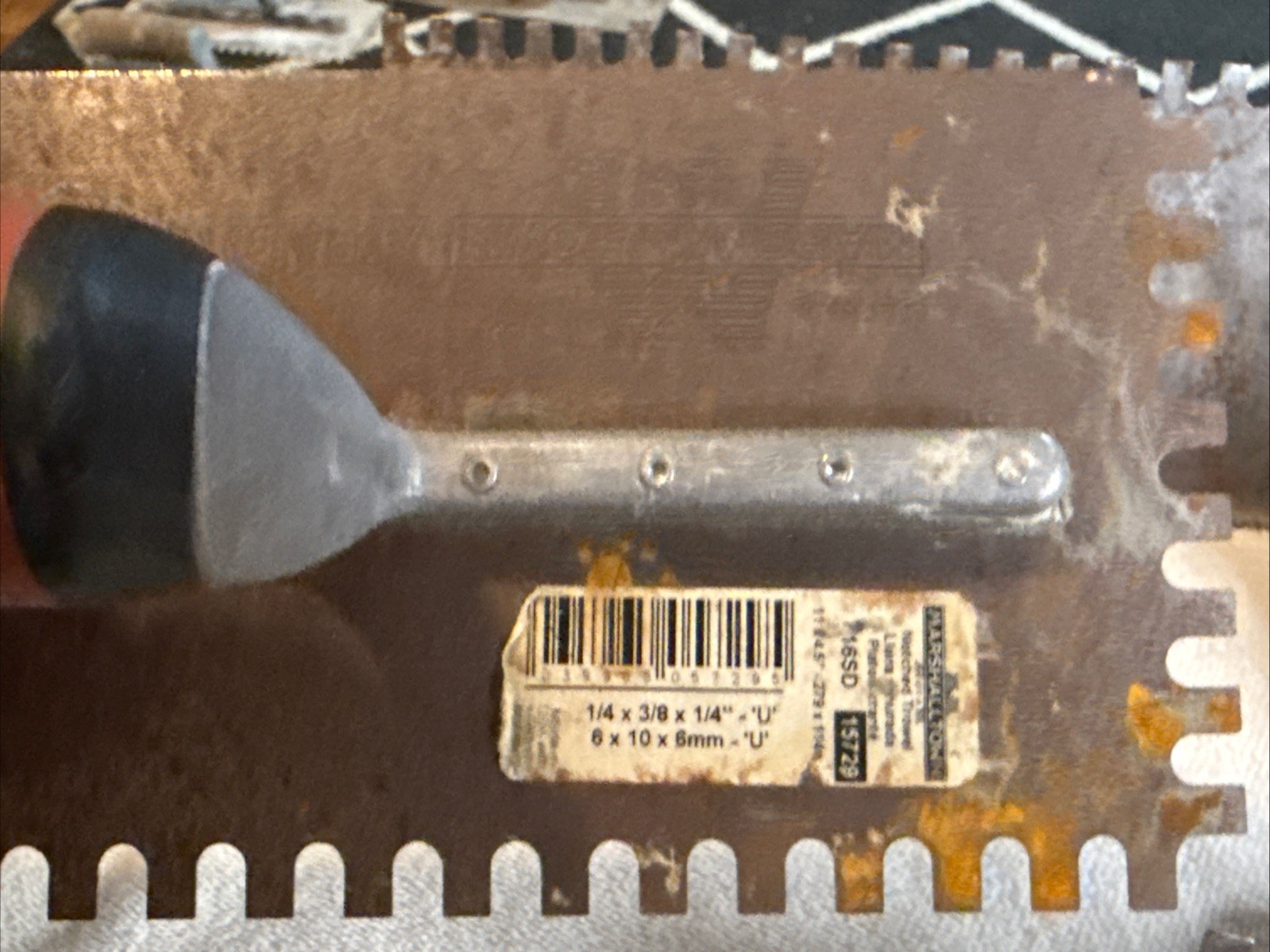 X5 Marshalltown Notched Trowels with Durasoft Handle & Different sizes