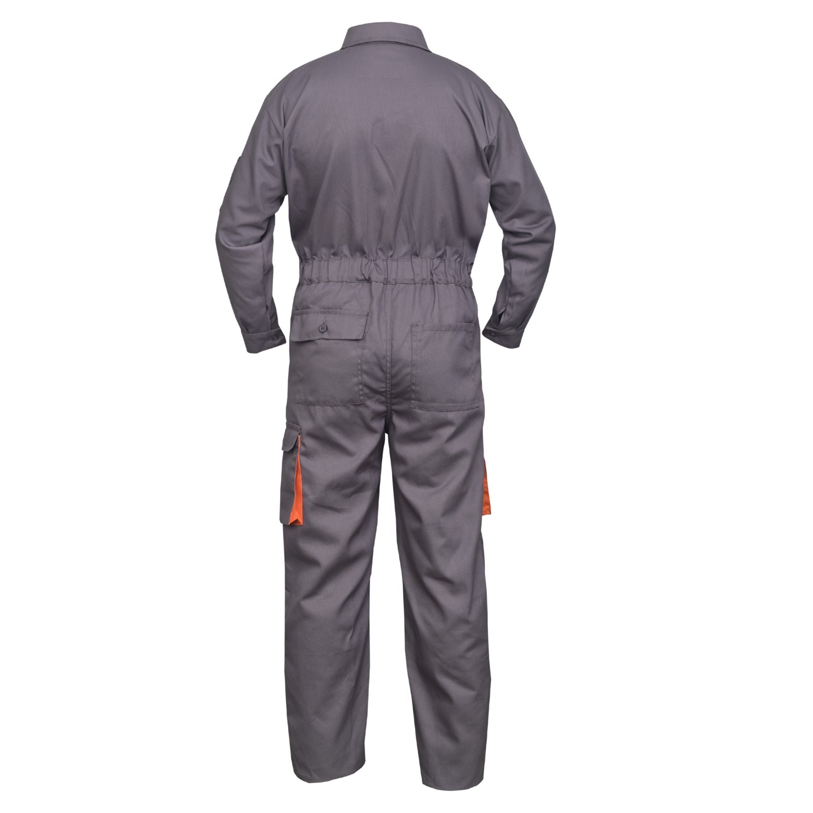 Grey Work Wear Men's Overalls Boiler Suit Coveralls Mechanics Protective