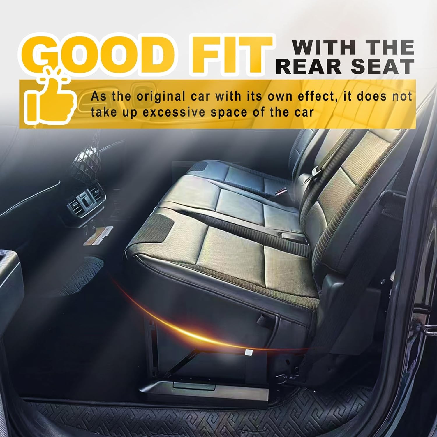 Upgraded Folding Under Rear Seat Storage Box for 2015-2026 Ford F-150 F150 F-250
