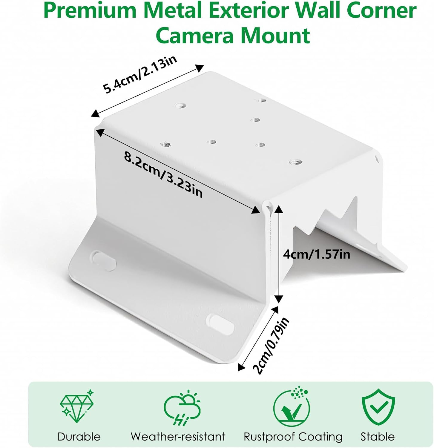 Wall Mount Corner Bracket for Wyze Solar Cam Pan – Outdoor Aluminum Alloy Corner
