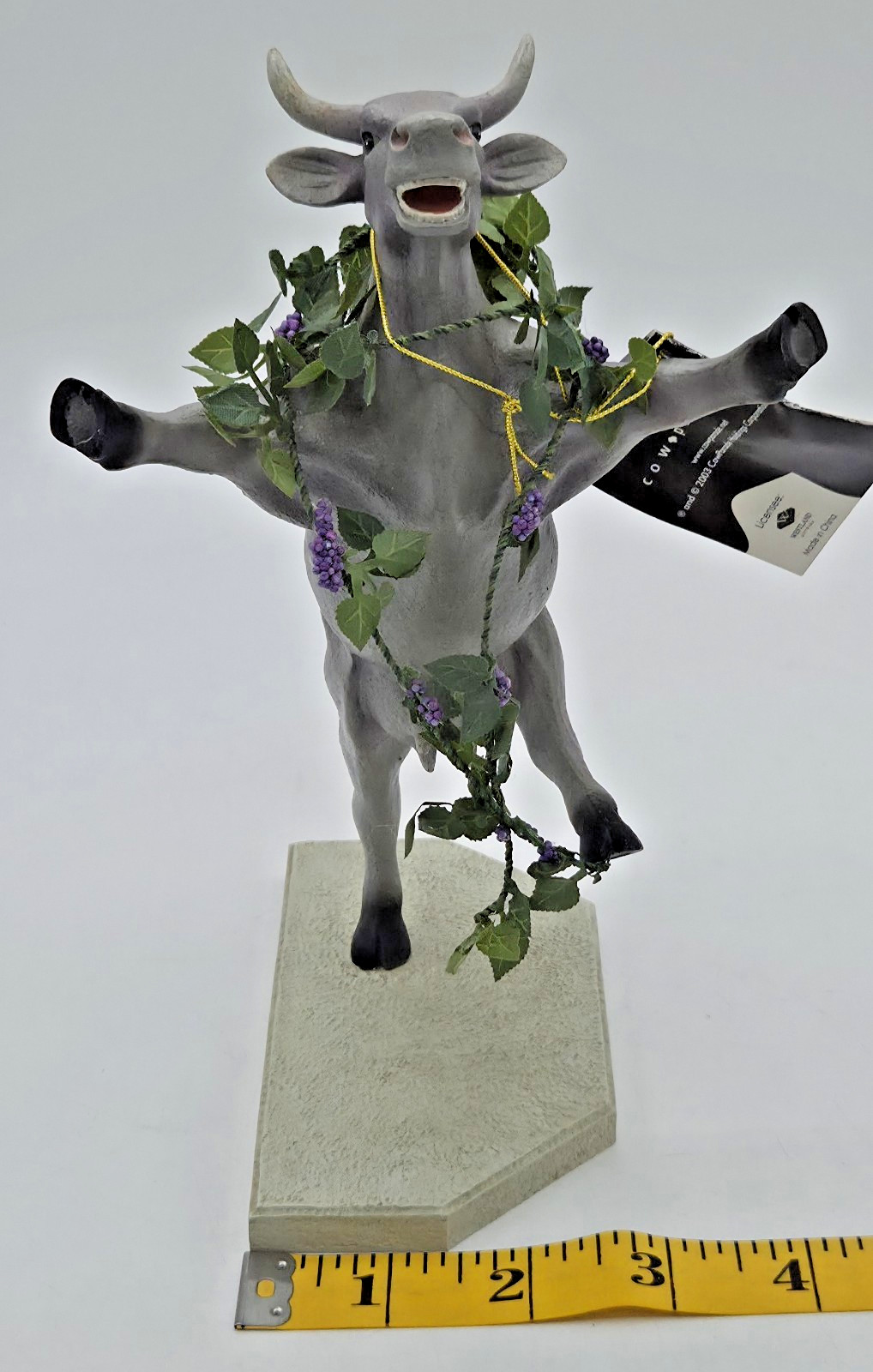 VTG Cow Parade Kudzudora Duncown 7293 LIMITED EDITION Statue Figurine FREE SHIP