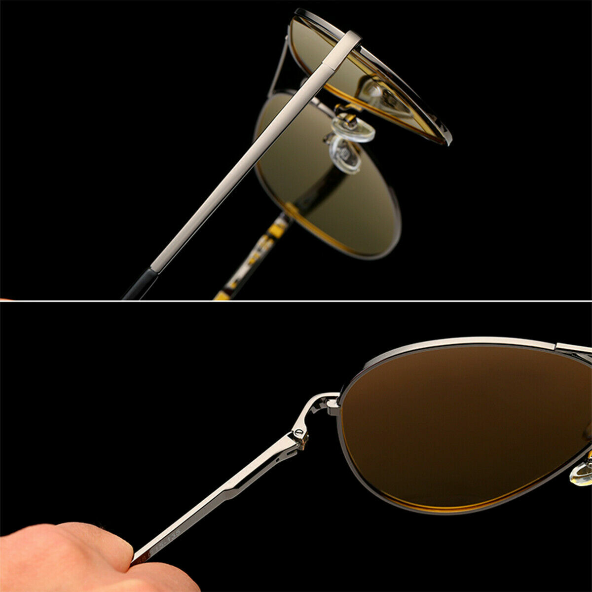 Polarized Aviator Sunglasses Anti-UV Flash Mirror Lens with Case For Boys Girls