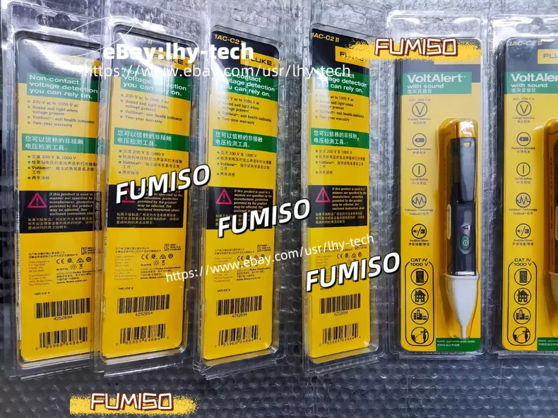 1 PC Fluke 1AC-C2 II VoltAlert Non-contact 200~1000V AC Voltage Detector Tester-