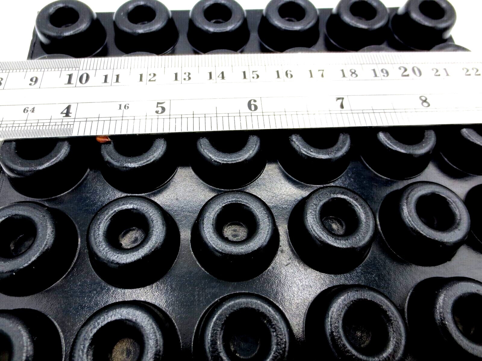 Stick-On Adhesive Durable Rubber Pad, Had 7/8" Round Pad, Is 3/8" Tall