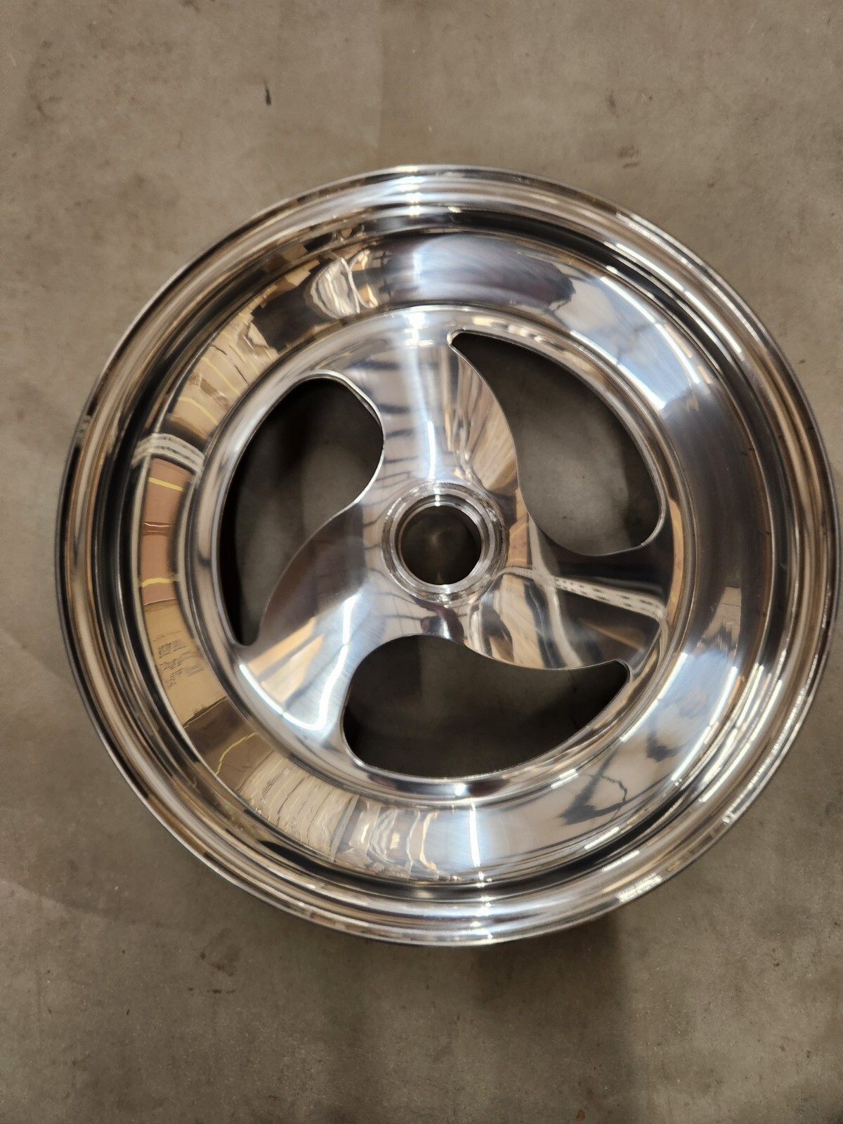 Sandrail Aluminum Spindle Mount Wheel, 4 Inch Wide, 3 Hole Directional Cut Out