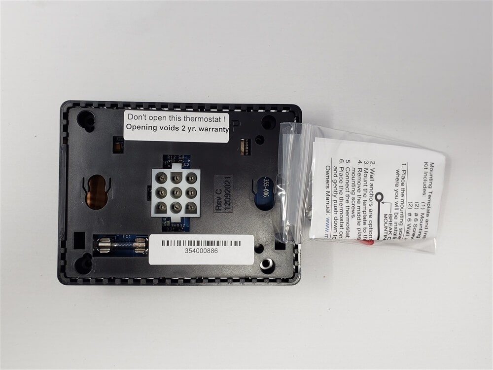 Micro-Air EasyTouch RV Control Display Black #ASY-354-X01-C