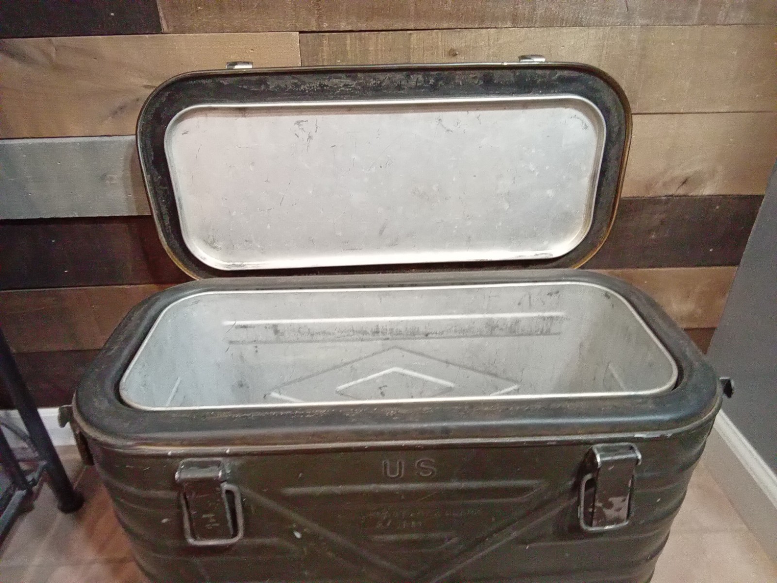 Vintage US Military Insulated Storage Box 1961 Landers Frary Clark Metal Storage