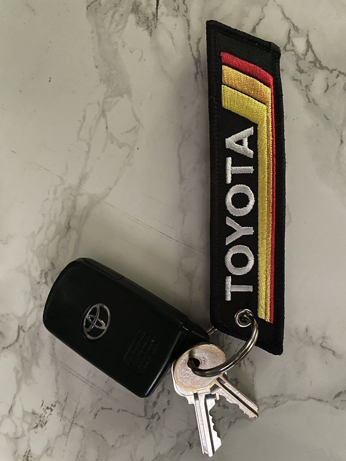 2 Pack TOYOTA Keychain Vintage Retro 4RUNNER TACOMA SUPRA TUNDRA TRD