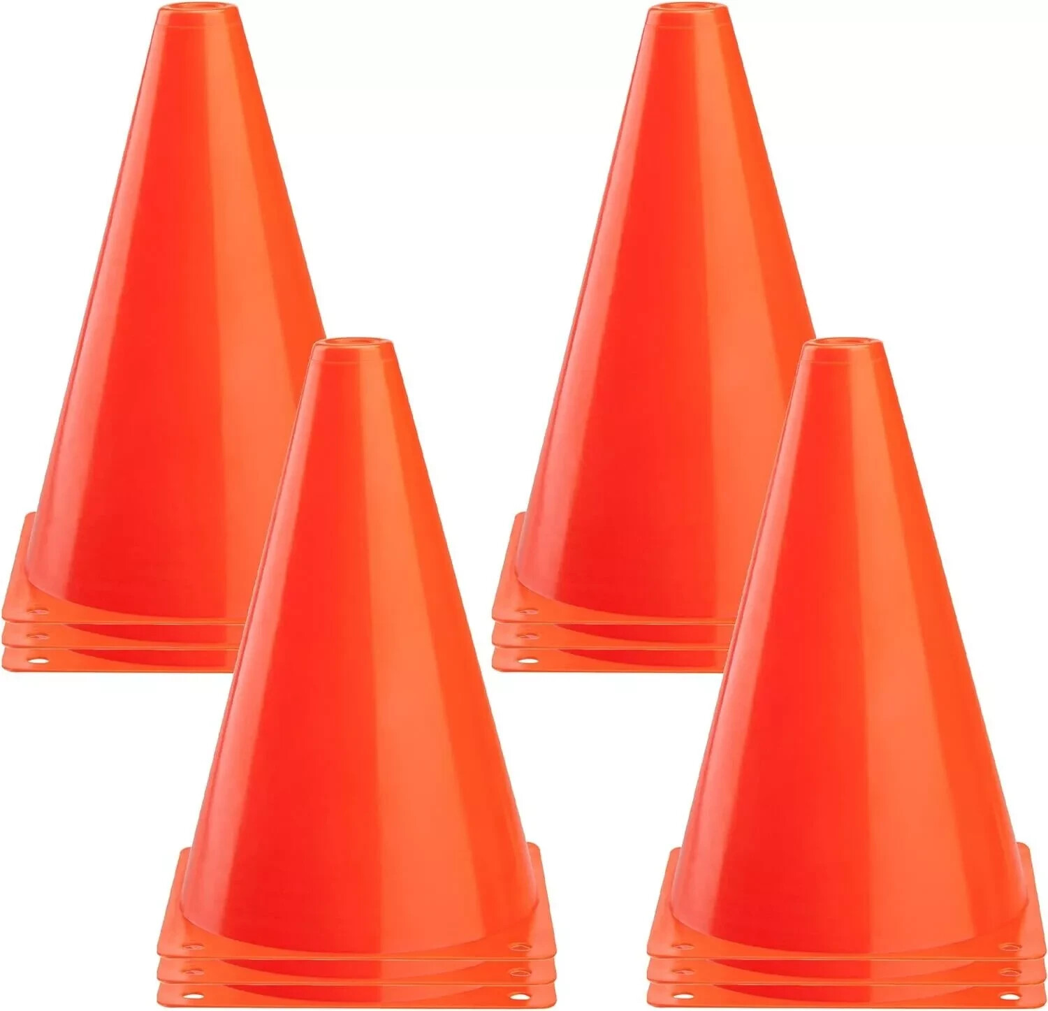 CARTMAN Plastic Training Cones 12 Pack 9"