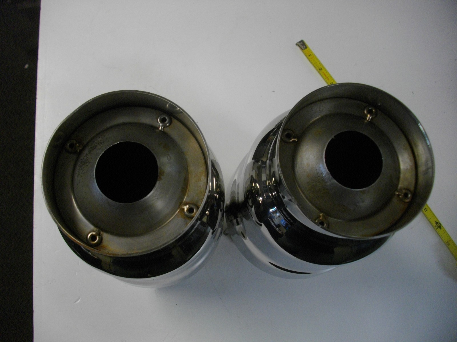 Boat Marine 4" Stainless Exhaust Tips with Mufflers Gibson Eddie Gaffrig