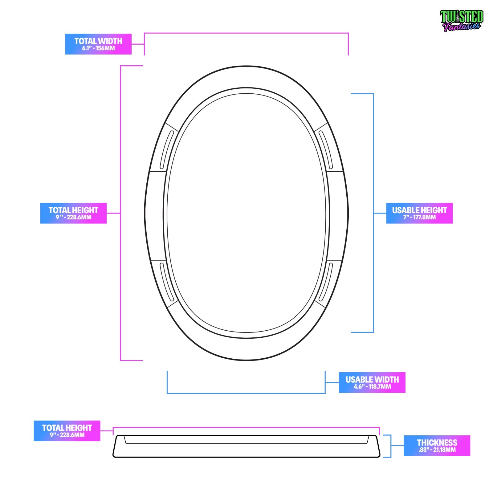 Twisted Fantasies PURPLE Solo Saddle Suction Cup Dildo Mount - Adult Sex Toys